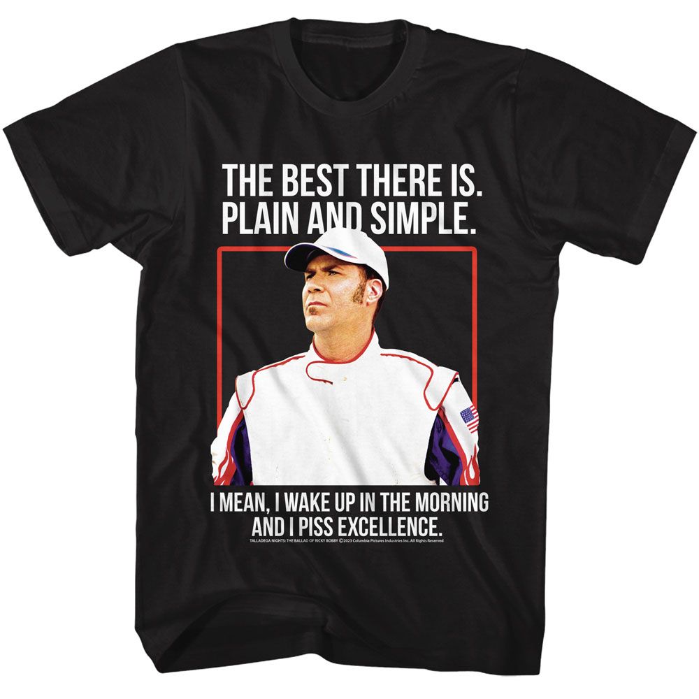 Black Talladega Nights t-shirt featuring a Talladega Nights Talladega Nights the Best There Is design