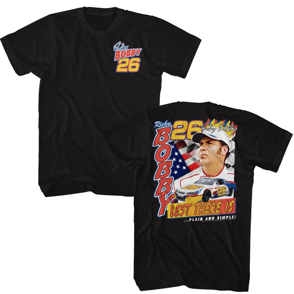 Black Talladega Nights t-shirt featuring a Talladega Nights Talladega Nights Best There Is design