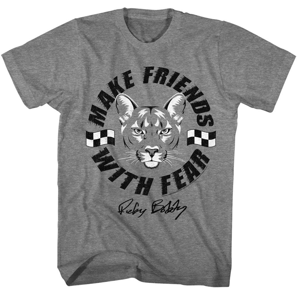 Graphite Heather Talladega Nights t-shirt featuring a Talladega Nights Talladega Nights Make Friends design