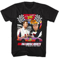 Black Talladega Nights t-shirt featuring a Talladega Nights Talladega Nights Ricky Collage design