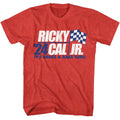 Red Heather Talladega Nights t-shirt featuring a Talladega Nights Talladega Nights Bobby Cal Jr 24 design