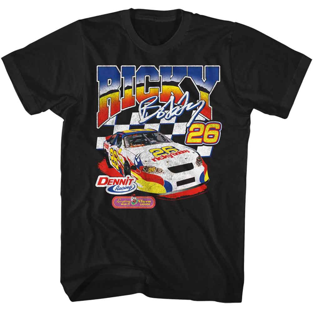 Black Talladega Nights t-shirt featuring a Sponsored 2 design
