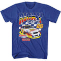 Royal Blue Talladega Nights t-shirt featuring a Sponsored 3 design
