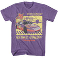 Purple Heather Talladega Nights t-shirt featuring a Talladega Nights Talladega Nights Laughing Clown Car Outline design