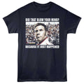 Navy Talladega Nights t-shirt featuring a Talladega Nights Talladega Nights Blow Your Mind design