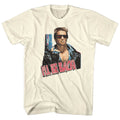 Natural The Terminator t-shirt featuring an I'll Be Back design