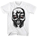White The Terminator t-shirt featuring a Terminator Stink Face design
