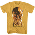 Ginger The Terminator t-shirt featuring a Terminator Creepy Face design