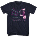 Navy The Terminator t-shirt featuring a Terminator Assasin design