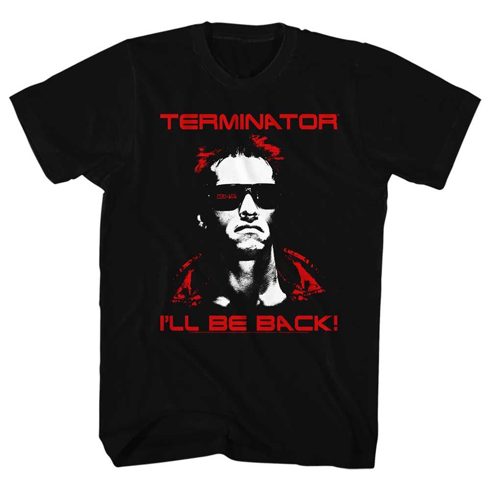 Black The Terminator t-shirt featuring a Terminator Same Ol T design