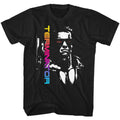 Black The Terminator t-shirt featuring a Terminator Neon Terminator design