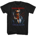 Black The Terminator t-shirt featuring a Schwarzinator design
