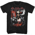 Black The Terminator t-shirt featuring a Terminator Collageinator design