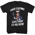 Black The Terminator t-shirt featuring a Terminator Clothesnow design