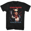 Black The Terminator t-shirt featuring a Terminator The Name design