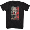 Black The Terminator t-shirt featuring a Terminator Terminator Comic Illustration design