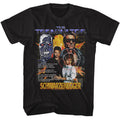 Black The Terminator t-shirt featuring a Terminator Terminator Year of Darkness design