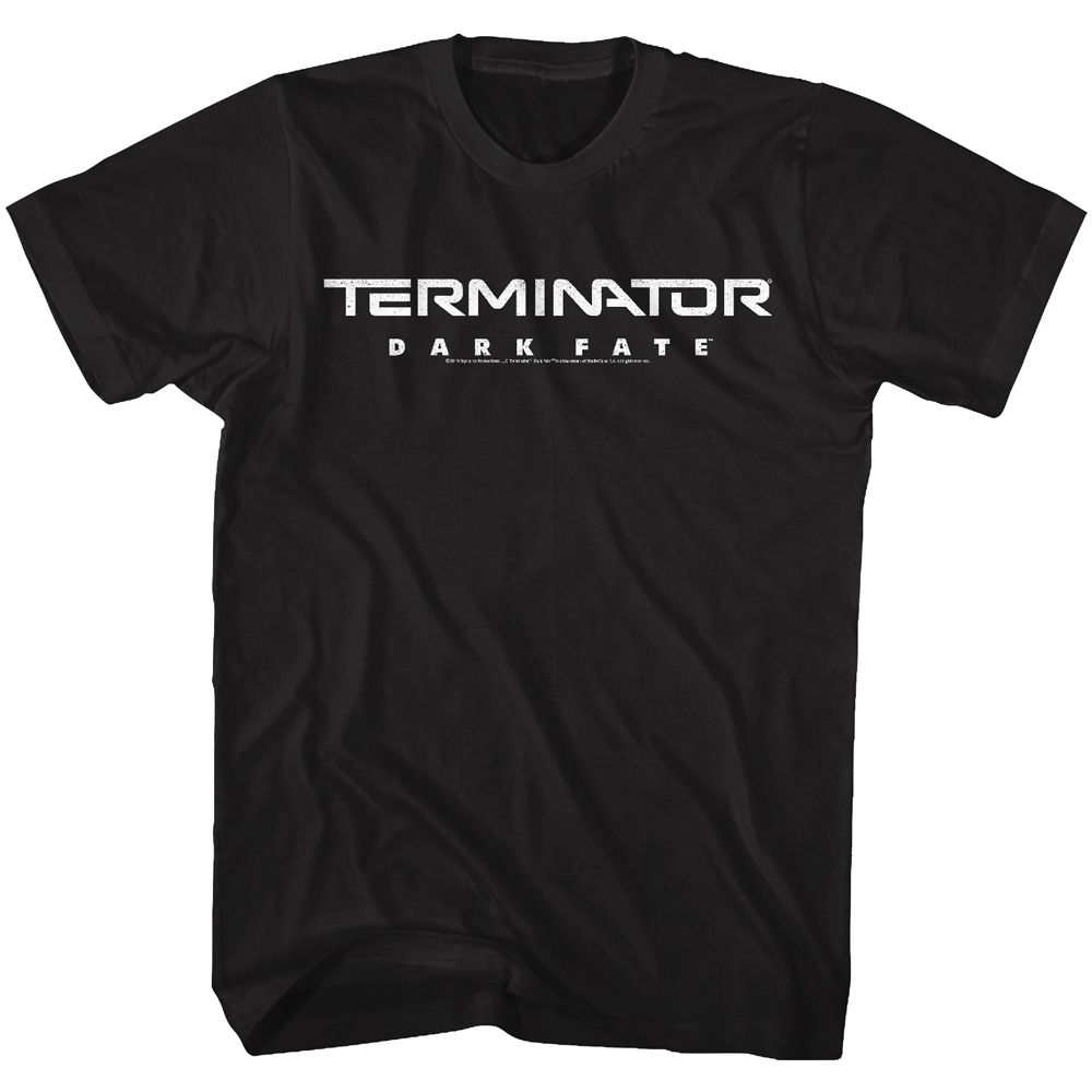 Black Terminator Dark Fate t-shirt featuring a Dark Fate Logo design