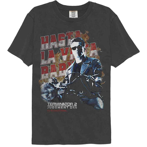 The Terminator Comfort Colors T-Shirt - Hasta La Vista Motorcycle