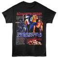 Black Terminator 2 t-shirt featuring a Judgment Day Explosive Collage design