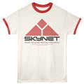 The Terminator Ringer T-Shirt - T2 Skynet Logo