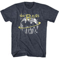 Navy Heather The B-52's t-shirt featuring a The B-52's Logo and Planet design