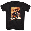 Black They Live t-shirt featuring a They Live poster design