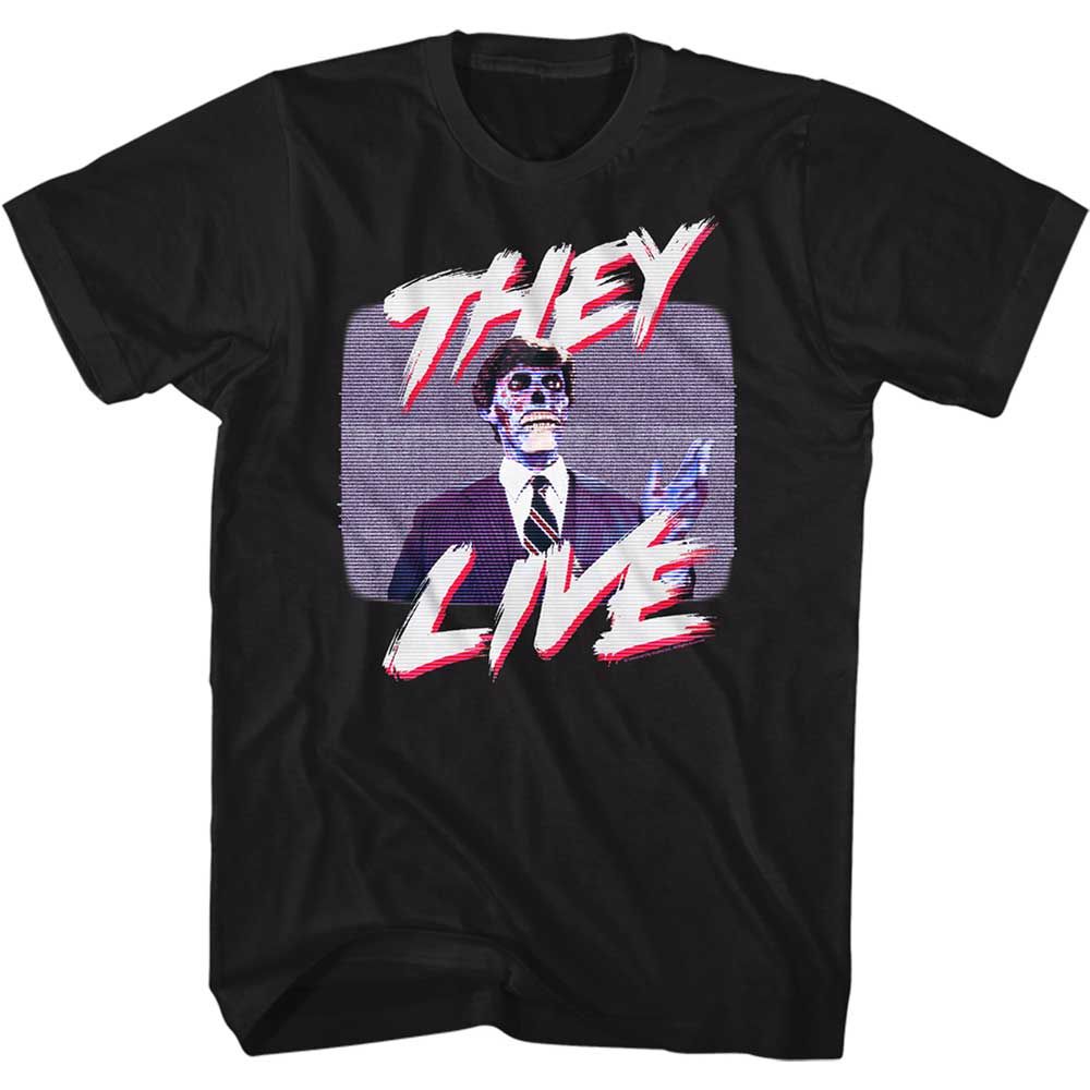 Black They Live t-shirt featuring a Politician's Speech design