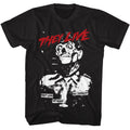 Black They Live t-shirt featuring a NO THOUGHT design