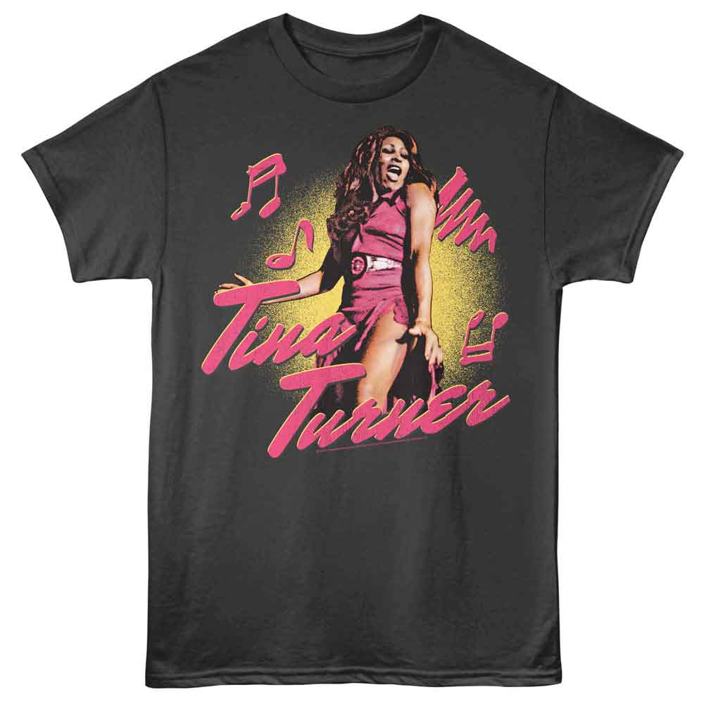 Smoke Gray Tina Turner t-shirt featuring a Tina Turner Chunky Graphics design