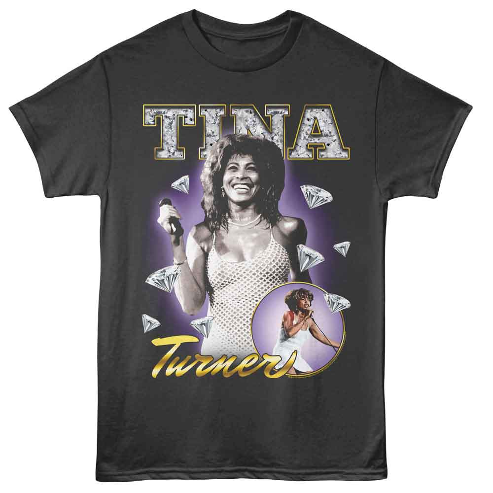 Smoke Gray Tina Turner t-shirt featuring a Tina Turner Diamonds design