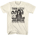 Natural Thin Lizzy t-shirt featuring a Jailbreak design