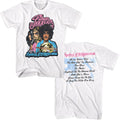 White Thin Lizzy t-shirt featuring a Vagabonds design