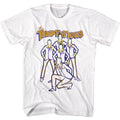 White The Temptations t-shirt featuring a The Temptations line art design