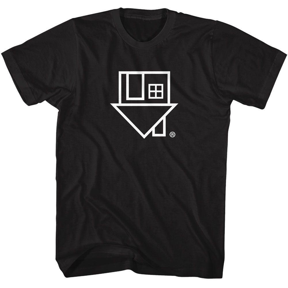 Black The Neighbourhood t-shirt featuring a The Neighbourhood house logo design