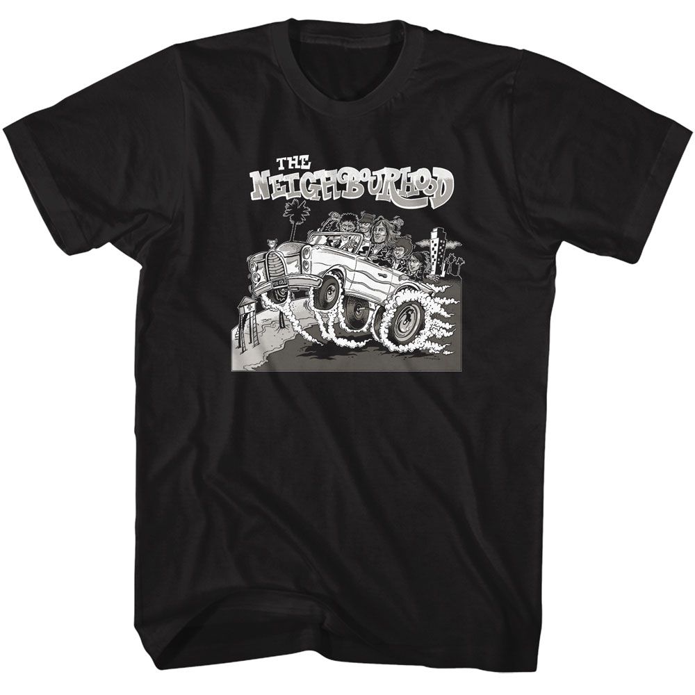 Black The Neighbourhood t-shirt featuring a Sweater Weather design