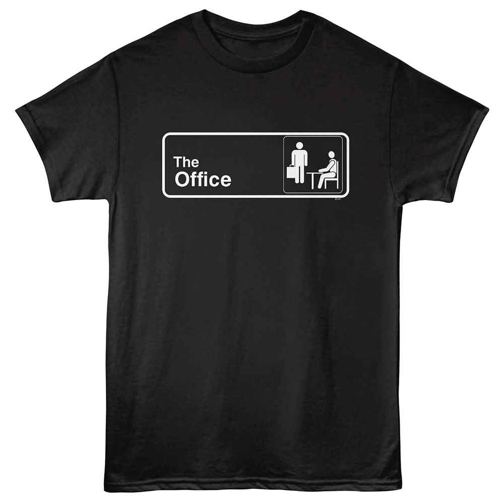 Black The Office t-shirt featuring a The Office The Office Sign design