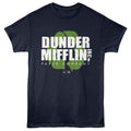 Navy The Office t-shirt featuring a Dunder Mifflin Recycle design