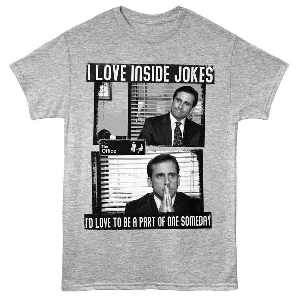 Gray Heather The Office t-shirt featuring a The Office The Office Inside Jokes design