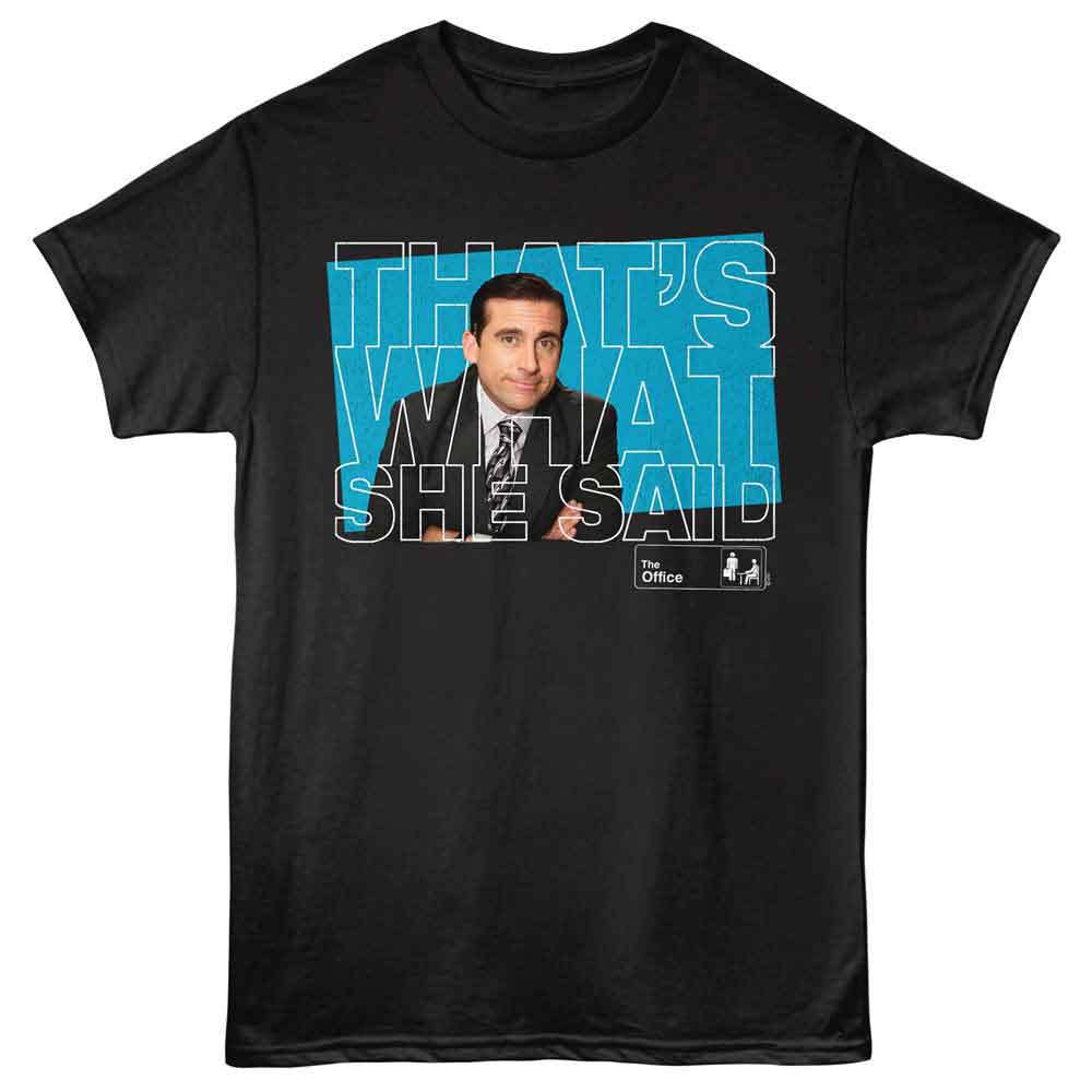 Black The Office t-shirt featuring a The Office The Office Twss design