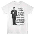 White The Office t-shirt featuring a The Office The Office They Love Me design