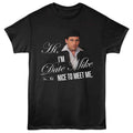 Black The Office t-shirt featuring a Date Mike design