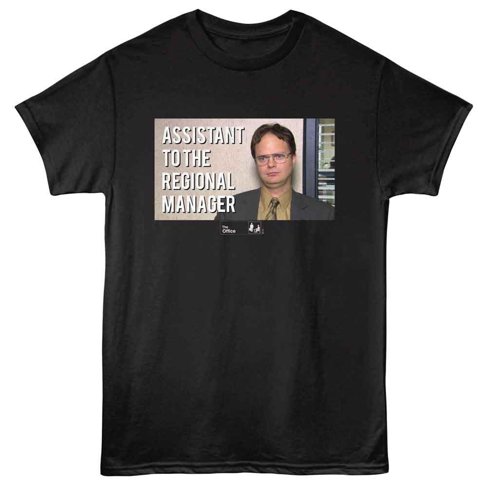 Black The Office t-shirt featuring a The Office The Office Assistant design