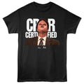Black The Office t-shirt featuring a CPR Certified design
