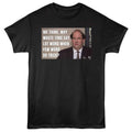 Black The Office t-shirt featuring a The Office The Office Few Word design