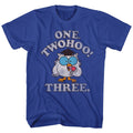 Royal Blue Tootsie Pop t-shirt featuring a Two Hoo design
