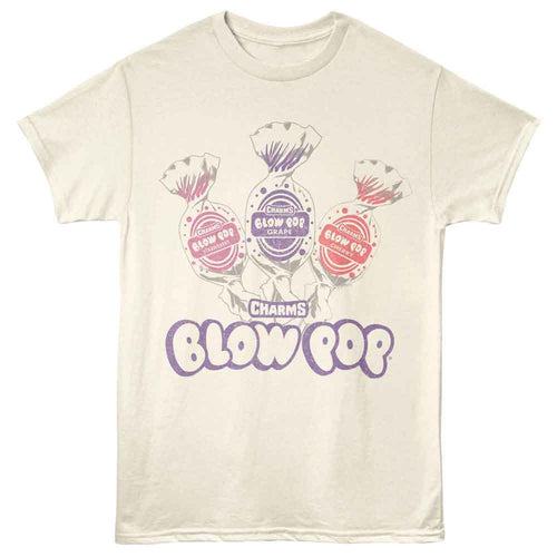 Natural Blow Pop t-shirt featuring a Flavors design