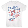 White Dubble Bubble t-shirt featuring an It's a Hit design