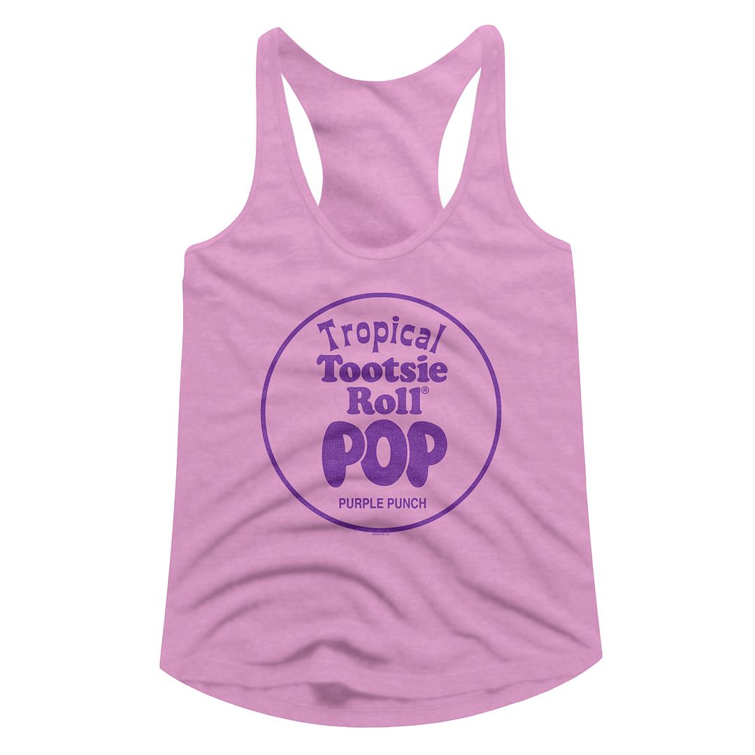 Tootsie Pop Ladies Racerback - Purple Punch