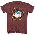 Vintage Maroon Heather Tootsie Roll t-shirt featuring a How Many design